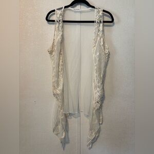 Knitworks | Cream Sheer Vest | Size